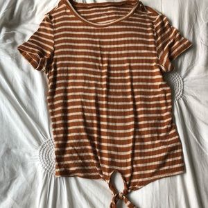 American Eagle Tie Front Tee